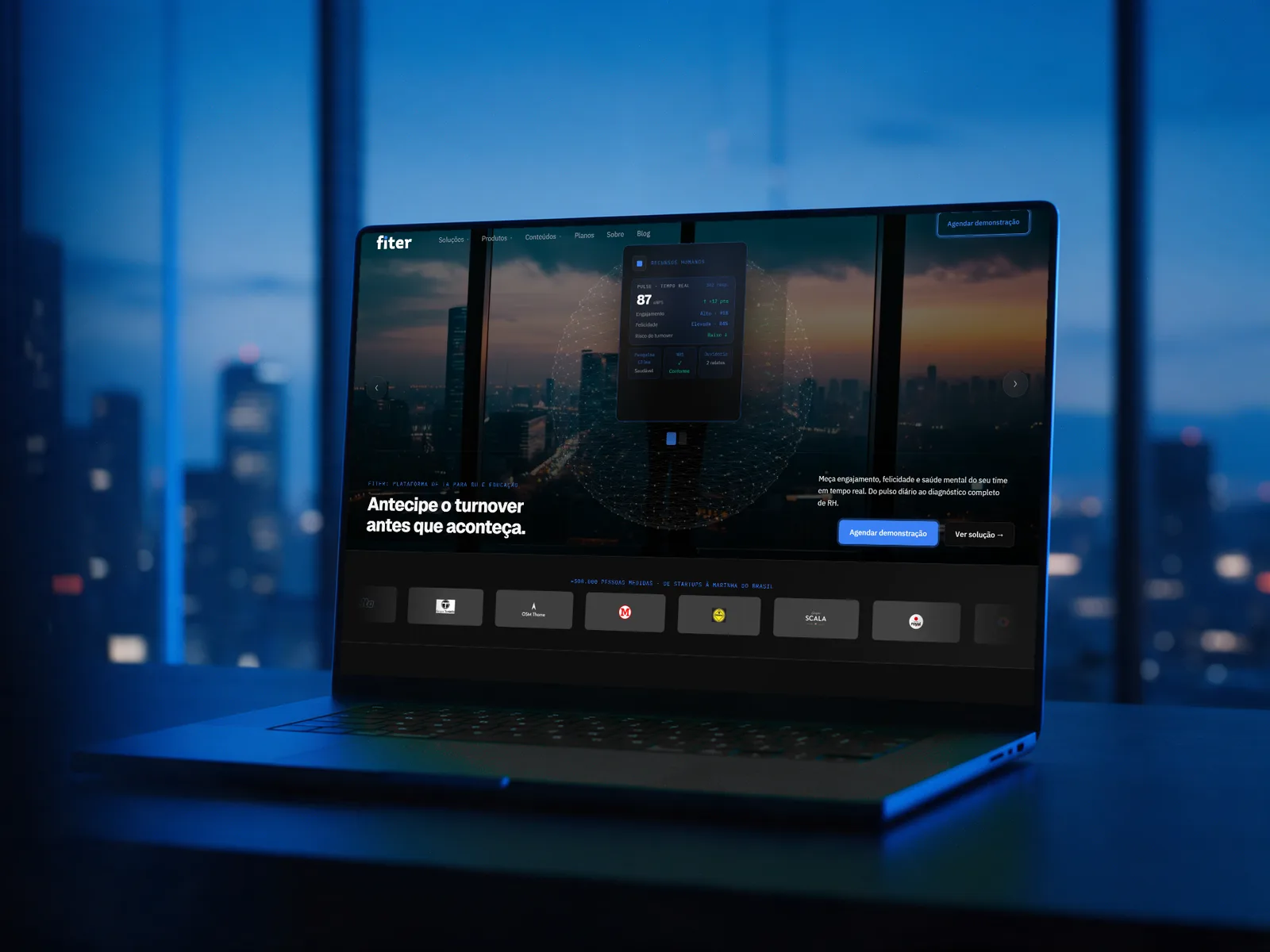 Fiter website homepage