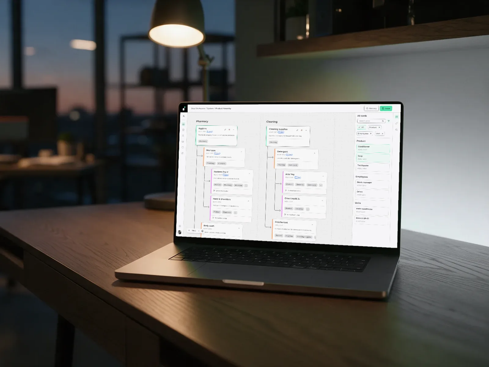 Instivo rules dashboard on a laptop