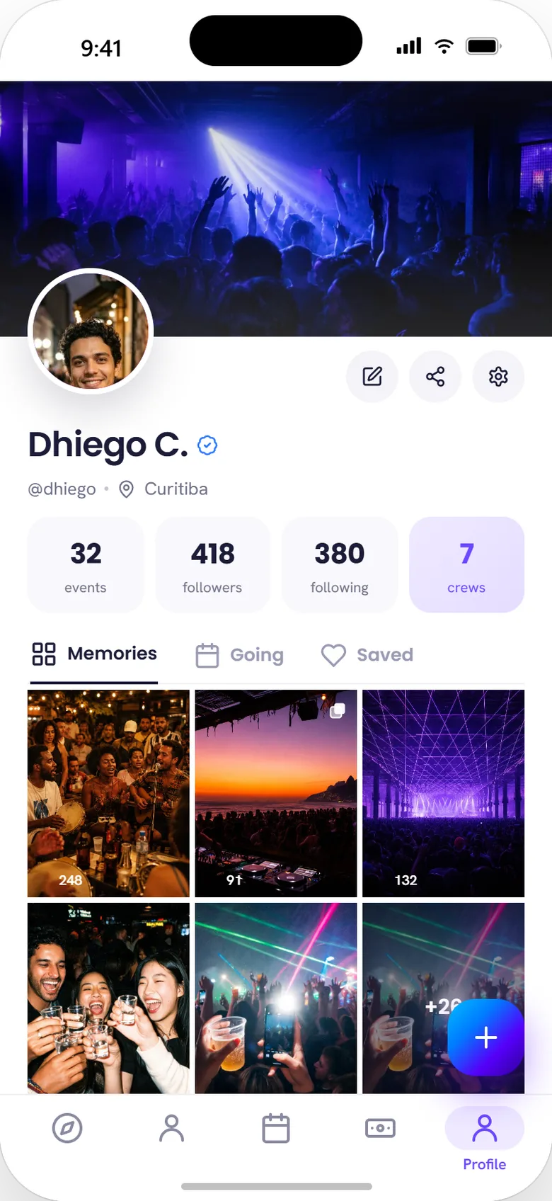 Profile tab